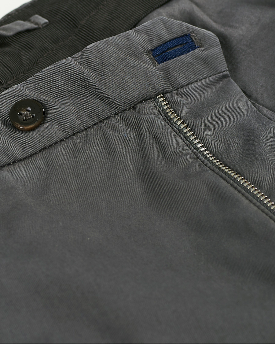 Herr | Byxor | Incotex | Slim Fit Stretch Chinos Dark Grey