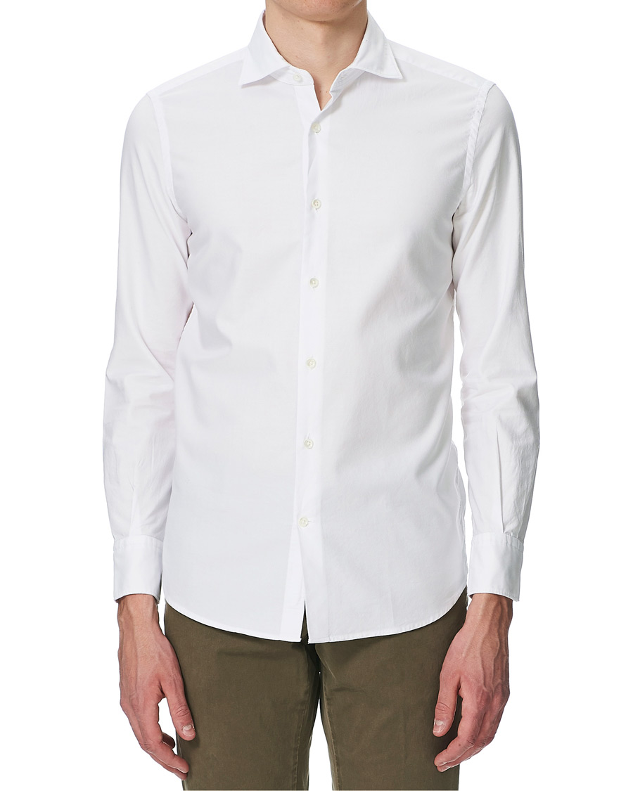 Herr | Skjortor | Glanshirt | Slim Fit Oxford Shirt White