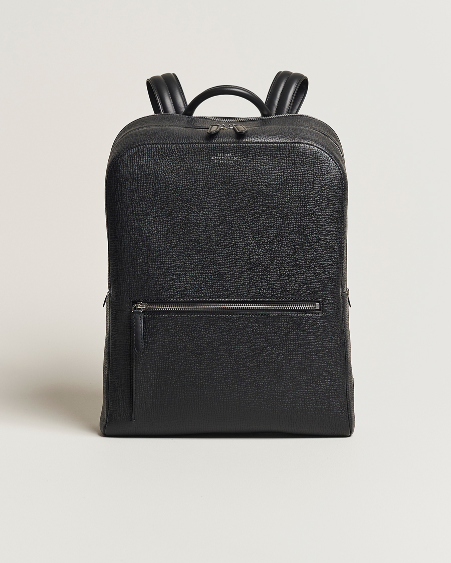 Herr | Väskor | Smythson | Ludlow Zip Around Backpack Black