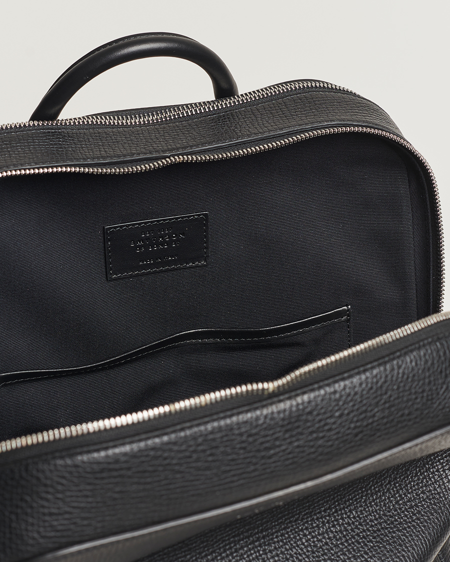 Herr | Väskor | Smythson | Ludlow Zip Around Backpack Black