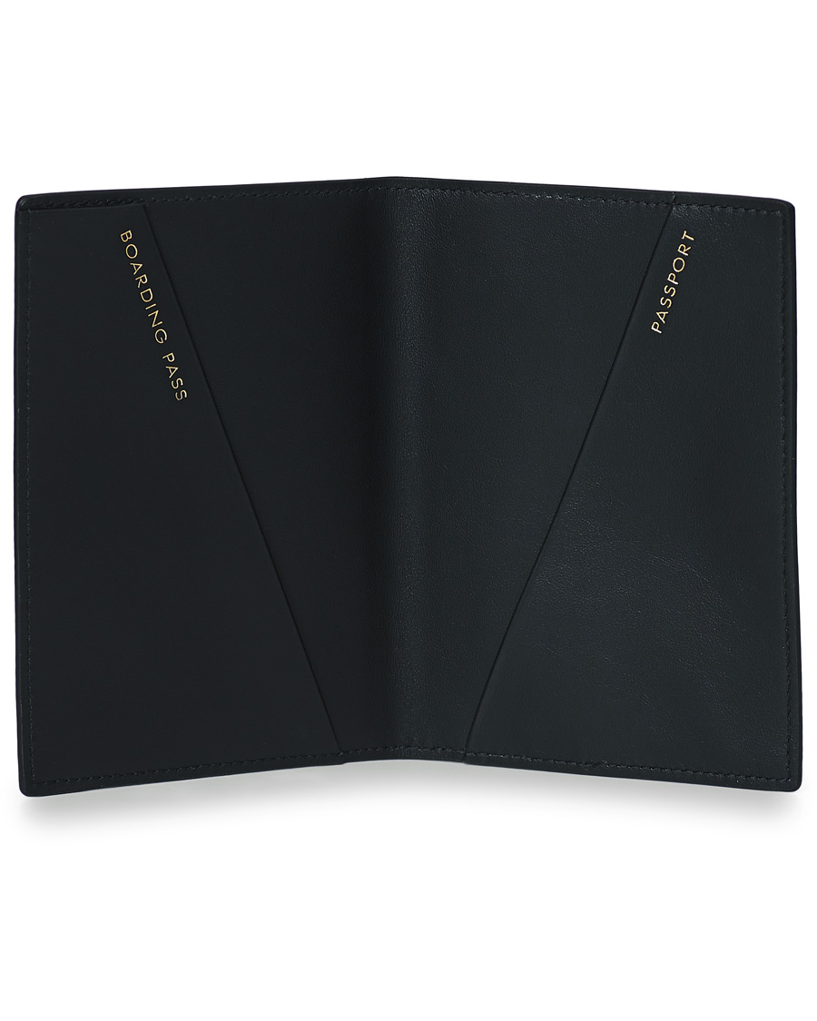 Herr | Smythson Panama Passport Cover Navy | Smythson | Panama Passport Cover Navy