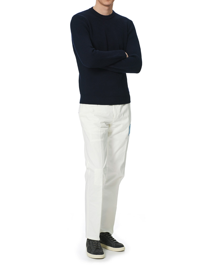 Herr | Byxor | Altea | Patch Cotton Chinos White