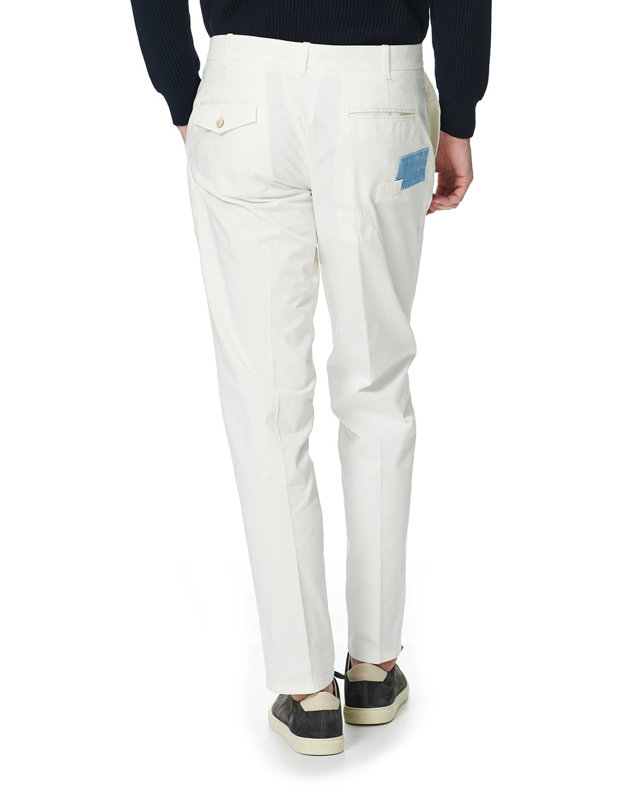 Herr | Byxor | Altea | Patch Cotton Chinos White