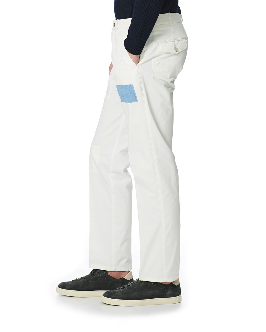Herr | Byxor | Altea | Patch Cotton Chinos White