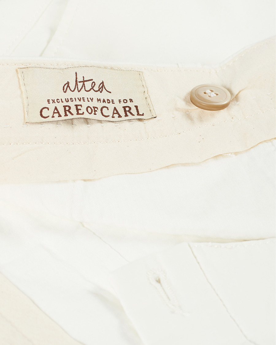 Herr | Byxor | Altea | Patch Cotton Chinos White