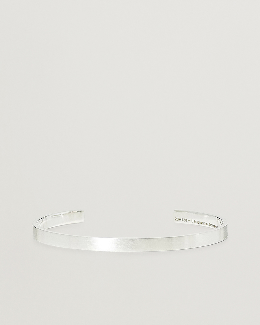 Herr | LE GRAMME Ribbon Bracelet Brushed Sterling Silver 15g | LE GRAMME | Ribbon Bracelet Brushed Sterling Silver 15g