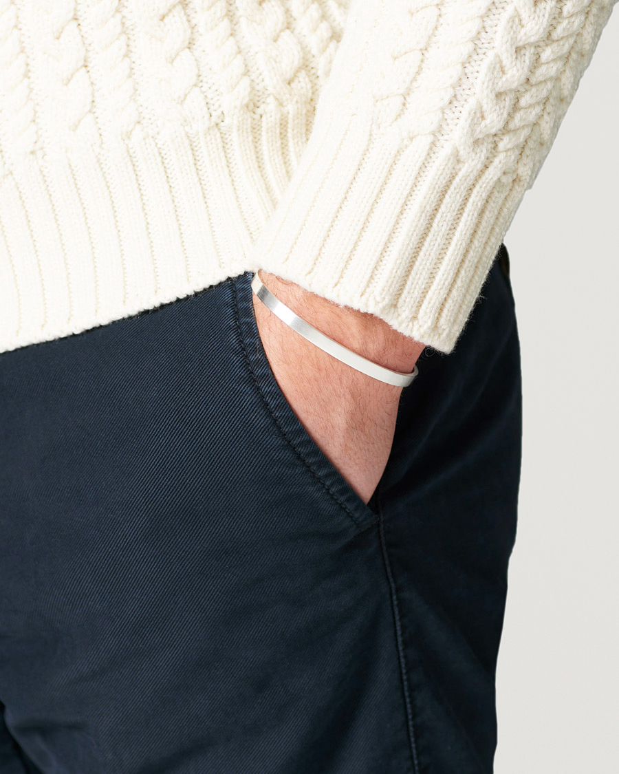 Herr | LE GRAMME Ribbon Bracelet Brushed Sterling Silver 15g | LE GRAMME | Ribbon Bracelet Brushed Sterling Silver 15g