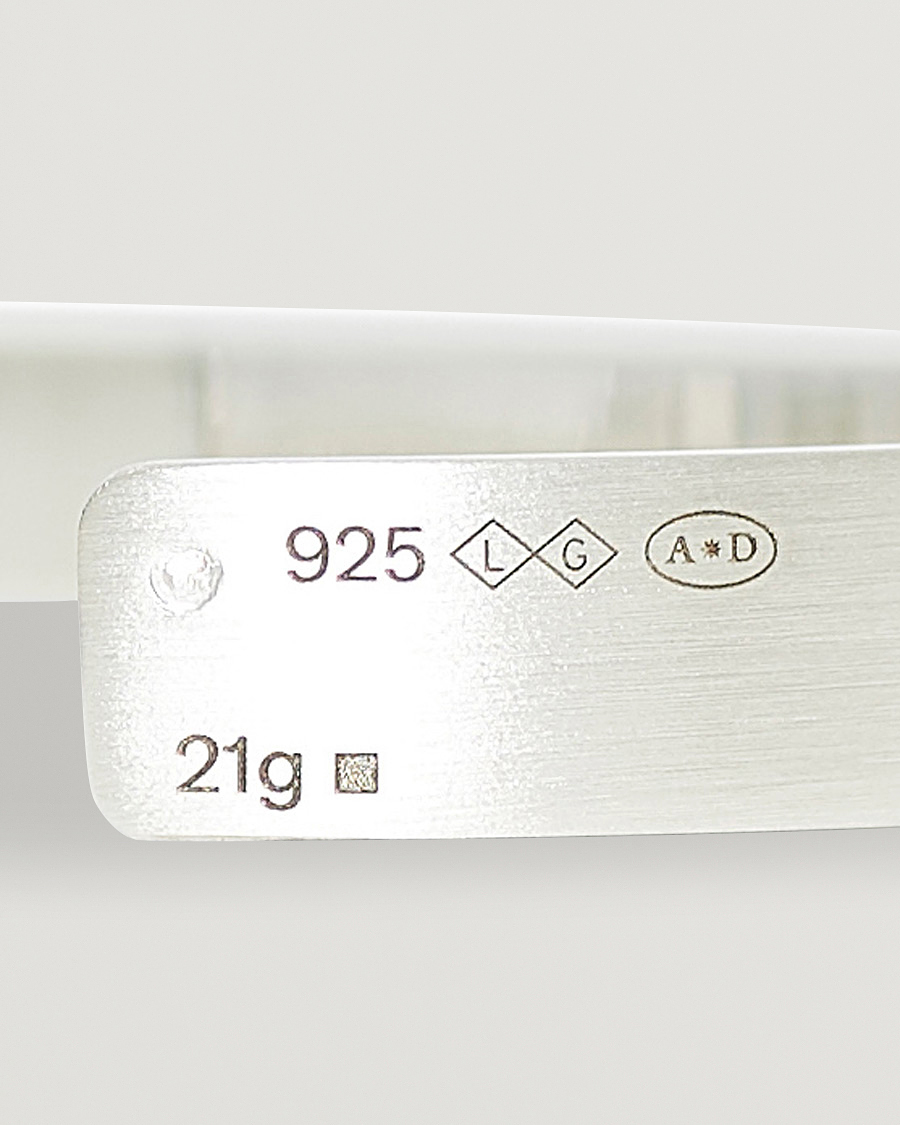 Herr | Smycken | LE GRAMME | Ribbon Bracelet Brushed Sterling Silver 21g