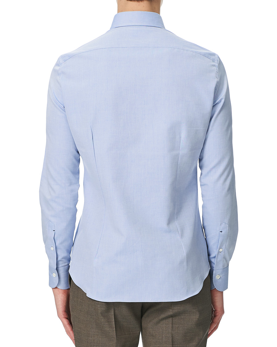 Herr | Skjortor | Mazzarelli | Soft Oxford Button Down Shirt Light Blue
