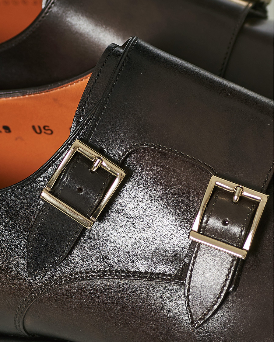 Herr | Santoni Blake Double Monk Dark Brown Calf | Santoni | Blake Double Monk Dark Brown Calf