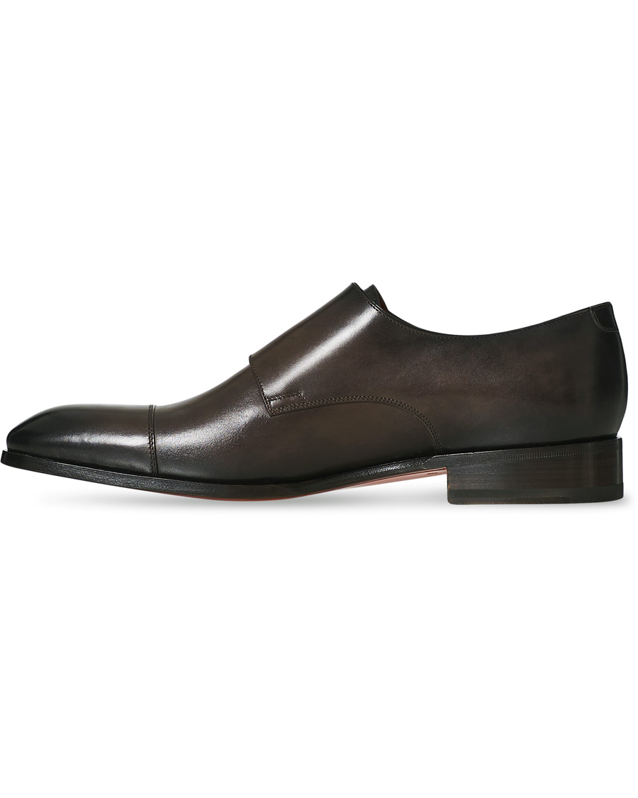 Herr | Santoni Blake Double Monk Dark Brown Calf | Santoni | Blake Double Monk Dark Brown Calf