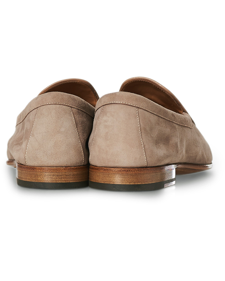 Herr | Santoni Belgian Loafer Sand Suede | Santoni | Belgian Loafer Sand Suede