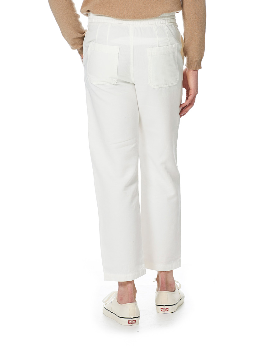 Herr | Byxor | Tiger of Sweden | Torin Cotton/Linen Drawstring Trousers Cream