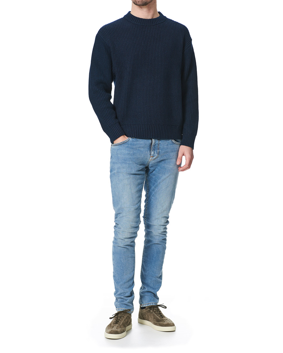 Herr | Jeans | Nudie Jeans | Tight Terry Jeans Blue Horizon