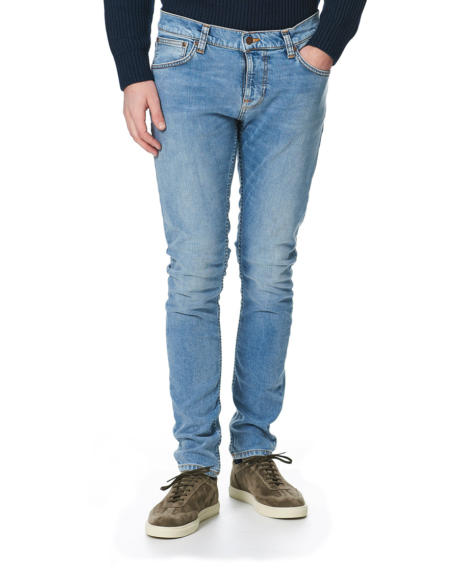 Herr | Jeans | Nudie Jeans | Tight Terry Jeans Blue Horizon