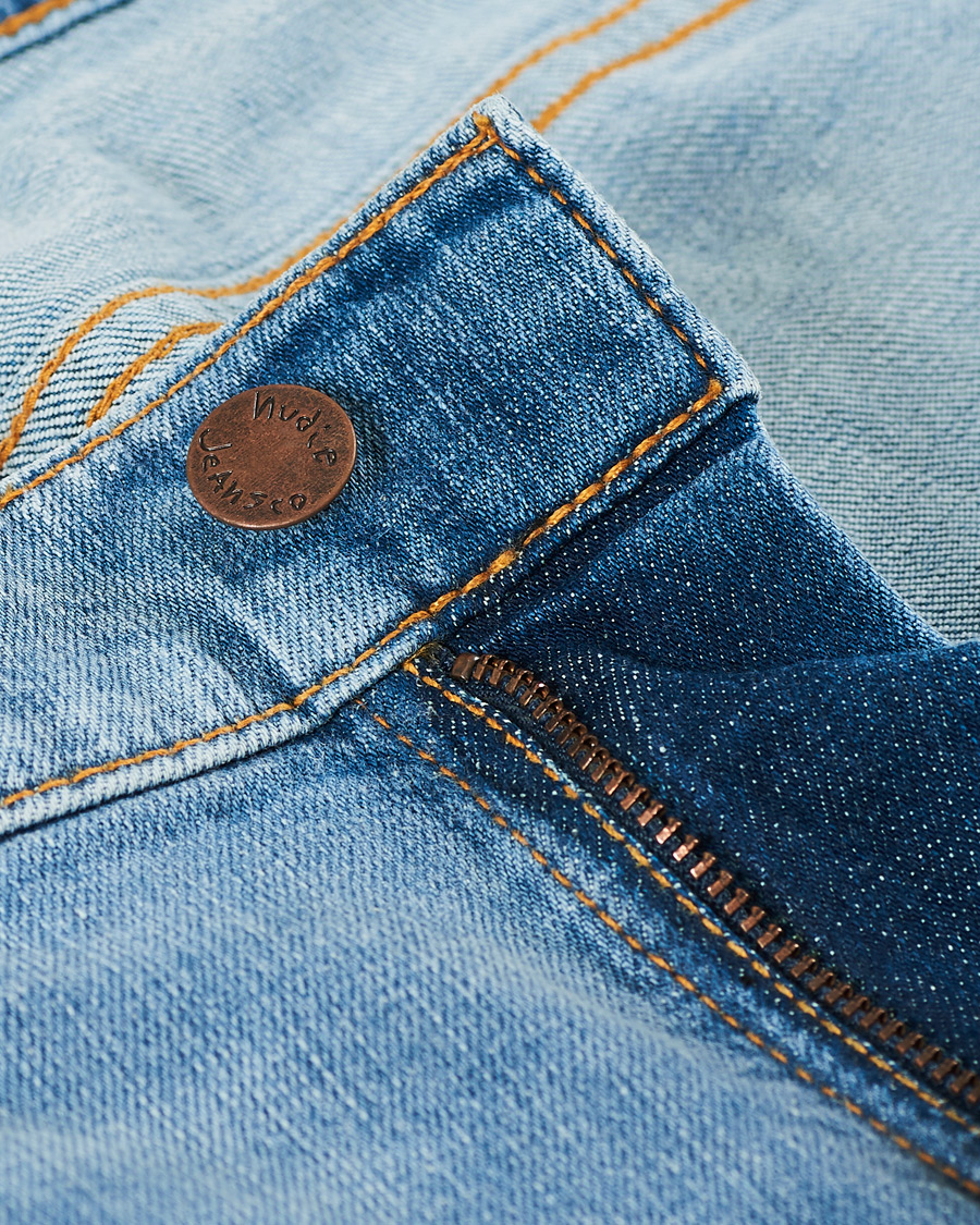 Herr | Jeans | Nudie Jeans | Tight Terry Jeans Blue Horizon