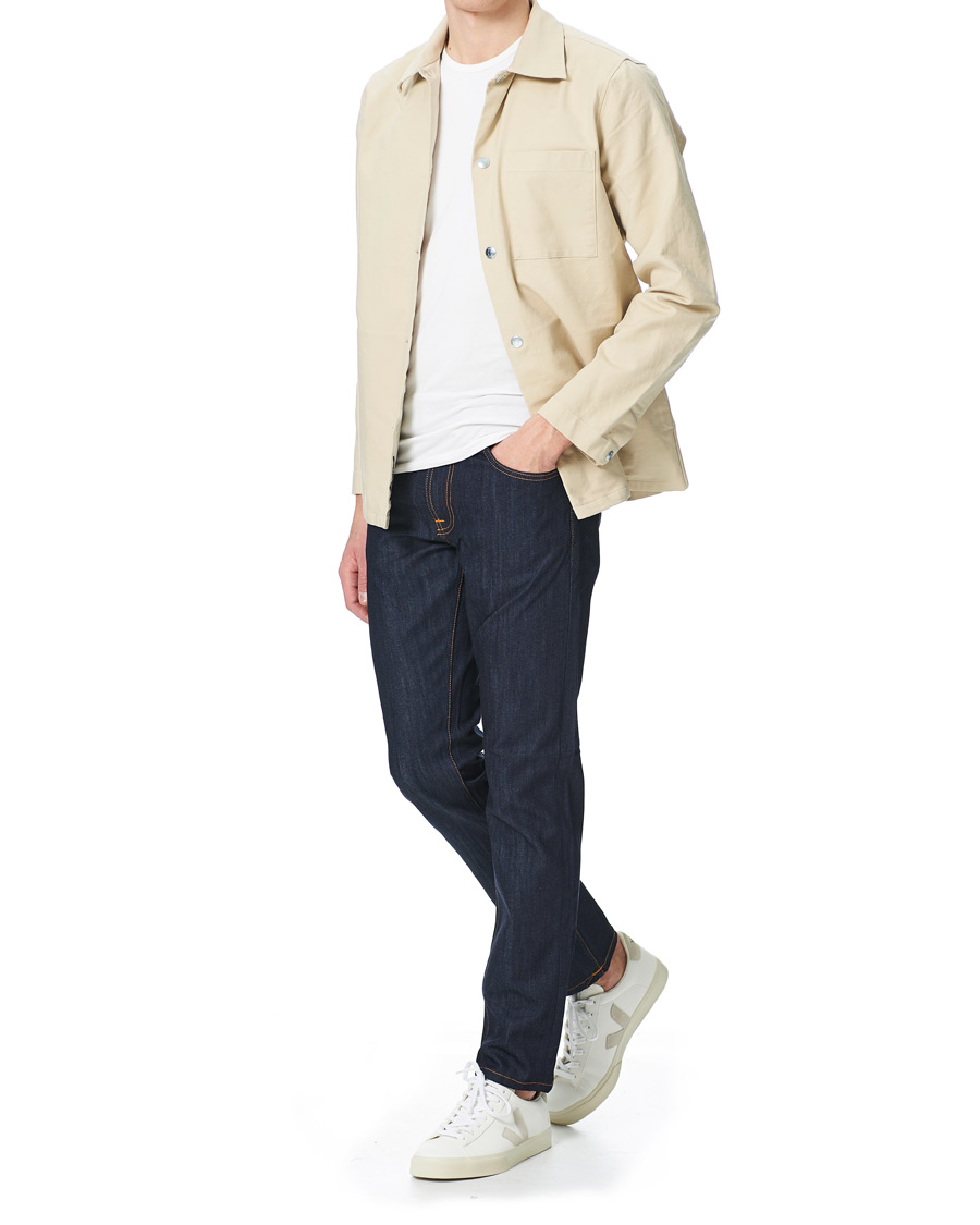 Herr | Jeans | Nudie Jeans | Lean Dean Jeans Dry Ecru Embo