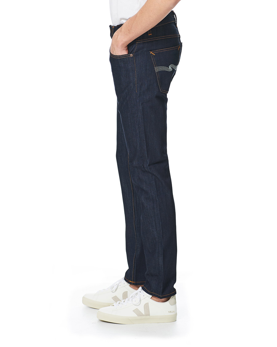 Herr | Jeans | Nudie Jeans | Lean Dean Jeans Dry Ecru Embo
