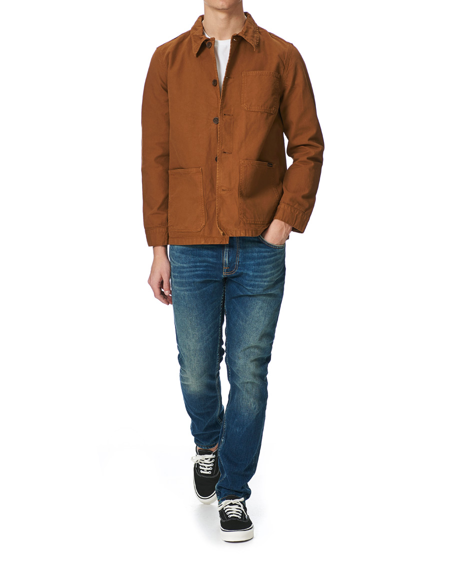 Herr | Nudie Jeans Barney Canvas Overshirt Cinnamon | Nudie Jeans | Barney Canvas Overshirt Cinnamon