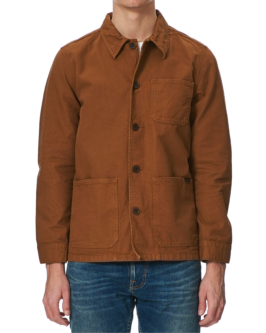 Herr | Nudie Jeans Barney Canvas Overshirt Cinnamon | Nudie Jeans | Barney Canvas Overshirt Cinnamon