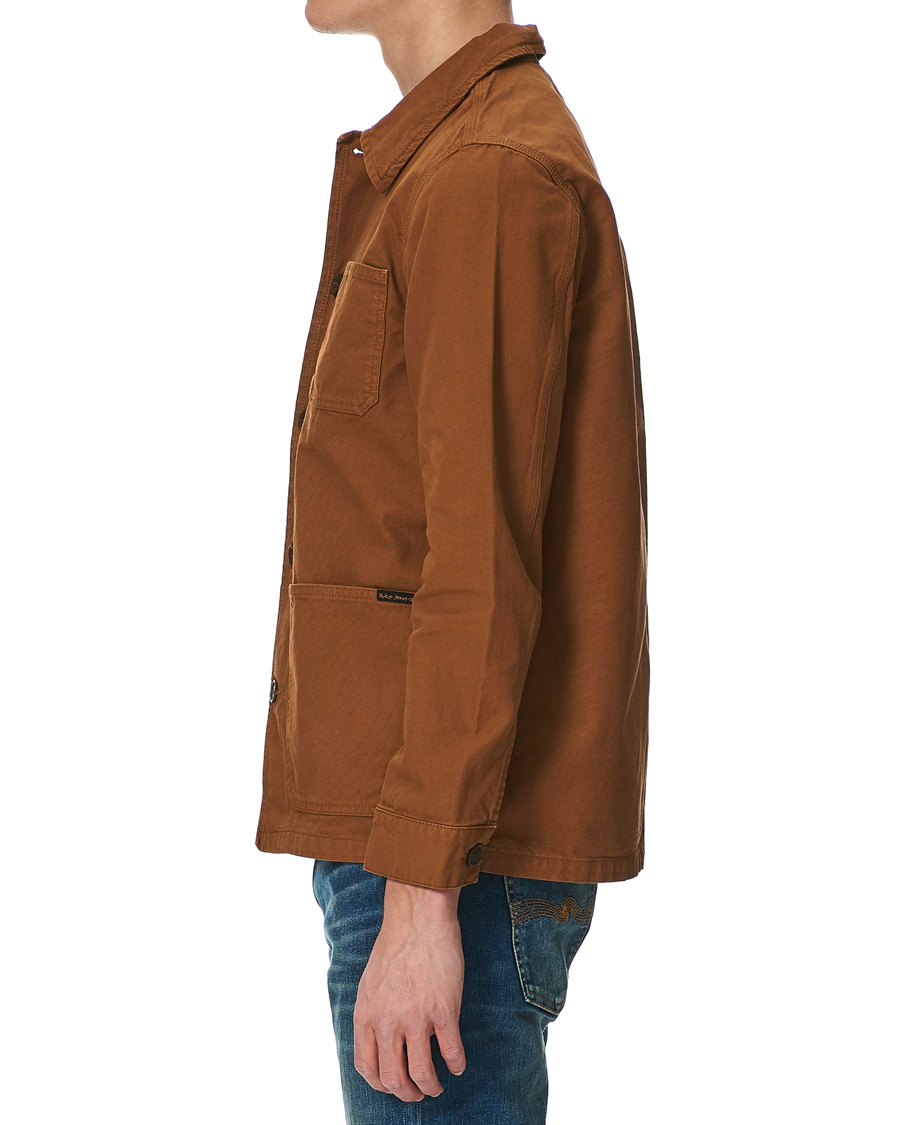 Herr | Nudie Jeans Barney Canvas Overshirt Cinnamon | Nudie Jeans | Barney Canvas Overshirt Cinnamon