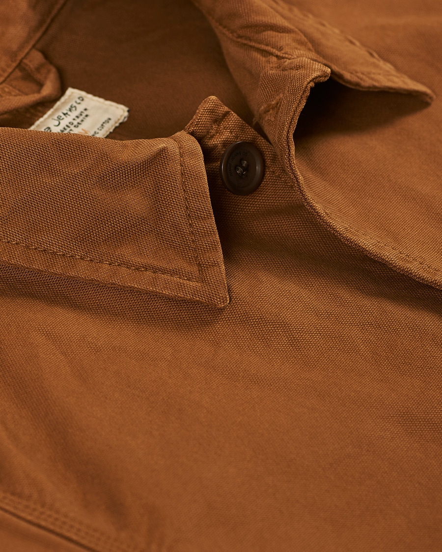 Herr | Nudie Jeans Barney Canvas Overshirt Cinnamon | Nudie Jeans | Barney Canvas Overshirt Cinnamon