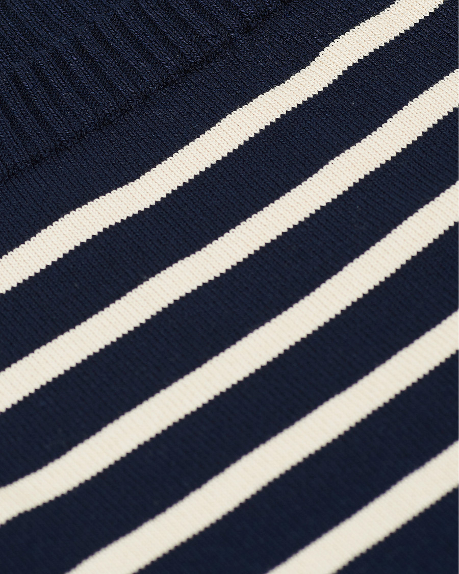Herr | T-Shirts | Andersen-Andersen | Boatsman Short Sleeve Tee Navy/Off White
