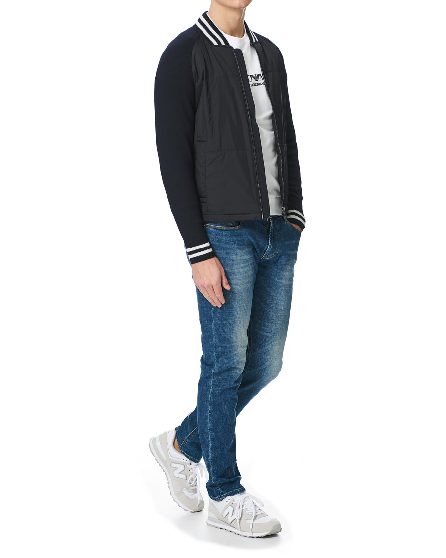 Herr | Jackor | Emporio Armani | Blouson Hybrid Jacket Blue Navy