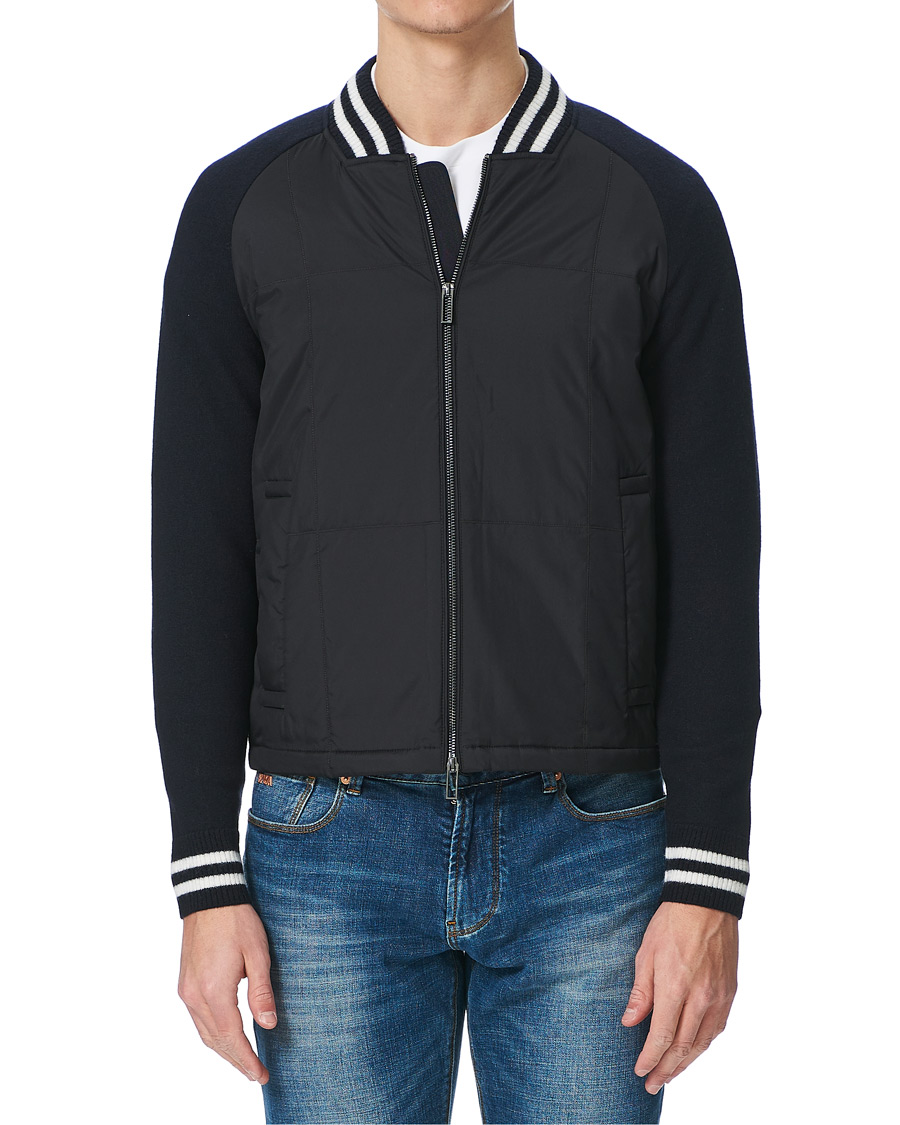 Herr | Jackor | Emporio Armani | Blouson Hybrid Jacket Blue Navy