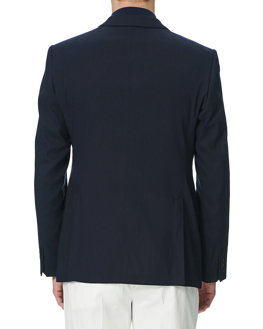 Herr | Kavajer | Emporio Armani | Slim Fit Techno Linen Stretch Blazer Navy