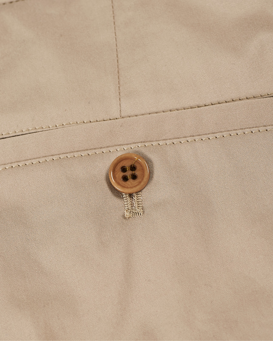 Herr | Byxor | Emporio Armani | Satin Stretch Pleated Chino Khaki