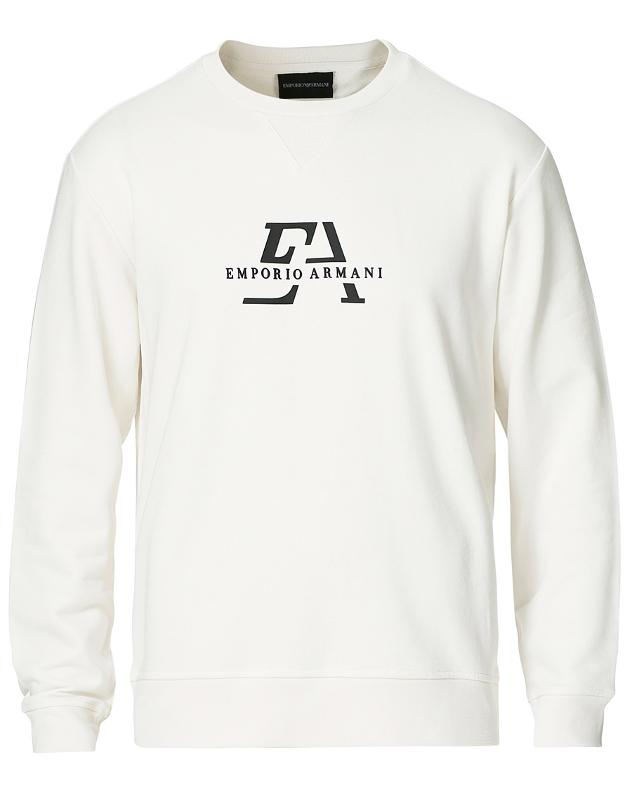 Herr | Tröjor | Emporio Armani | Logo Crew Neck Sweatshirt White