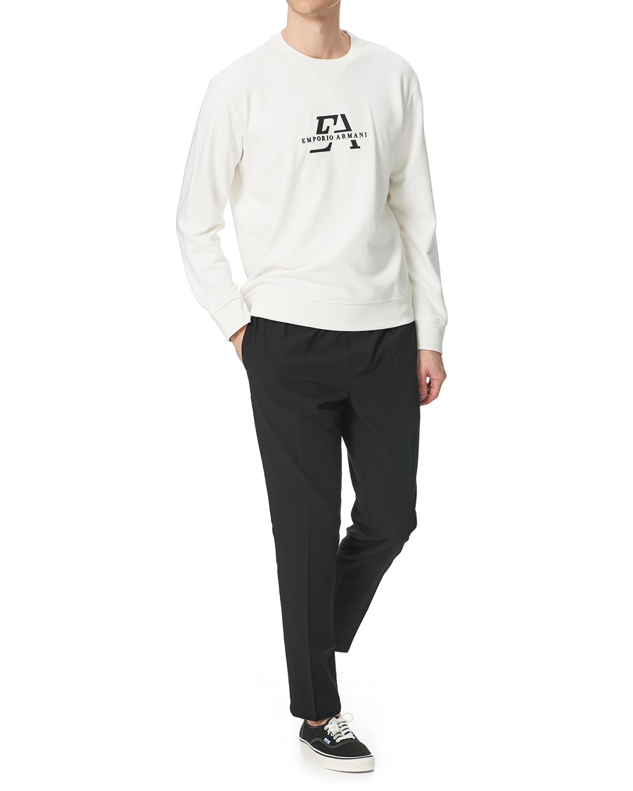 Herr | Tröjor | Emporio Armani | Logo Crew Neck Sweatshirt White