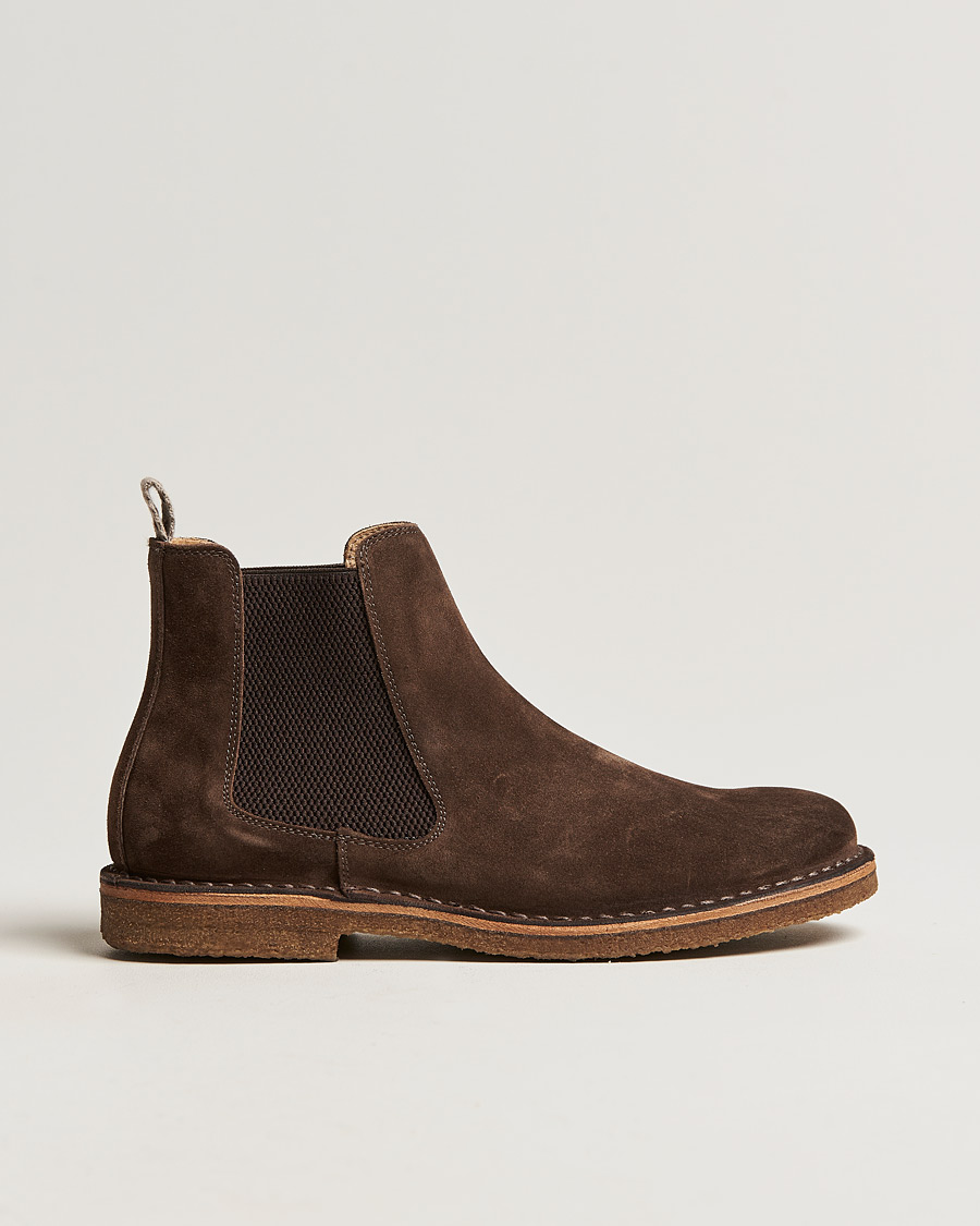Herr | Kängor | Astorflex | Bitflex Chelsea Boot Dark Brown Suede