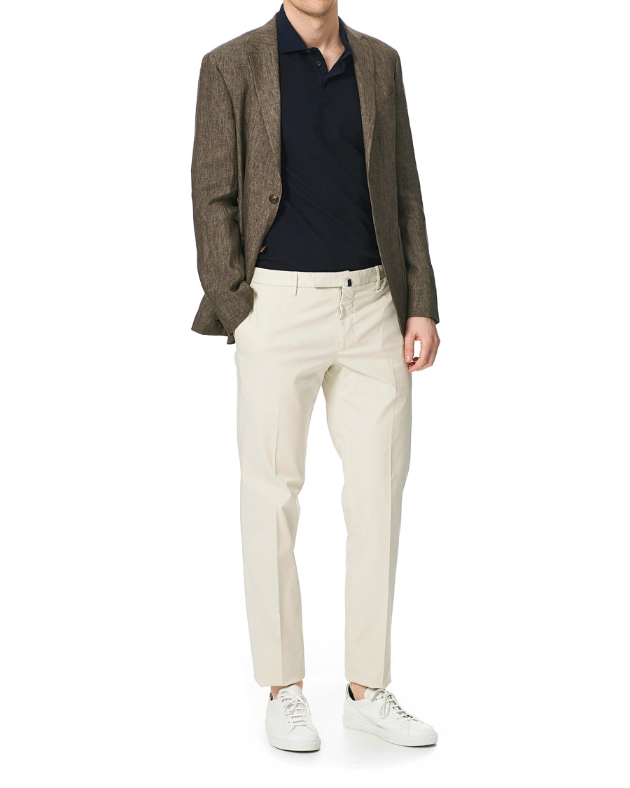 Herr | Kavajer | Z Zegna | Linen Unlined Blazer Brown