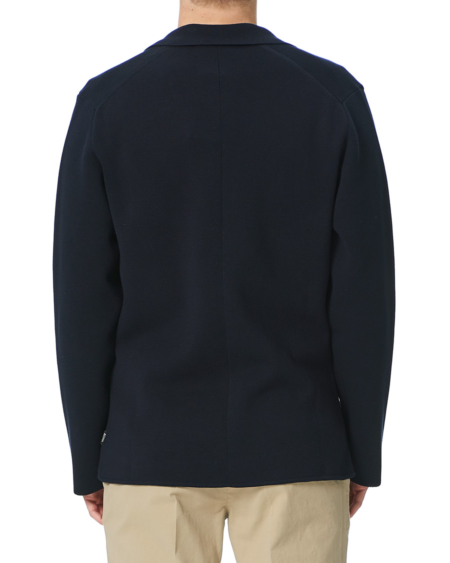 Herr | Kavajer | Z Zegna | Knitted Cardigan Blazer Navy