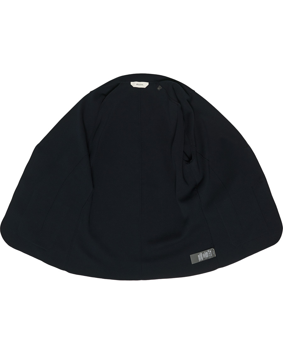 Herr | Kavajer | Z Zegna | Knitted Cardigan Blazer Navy