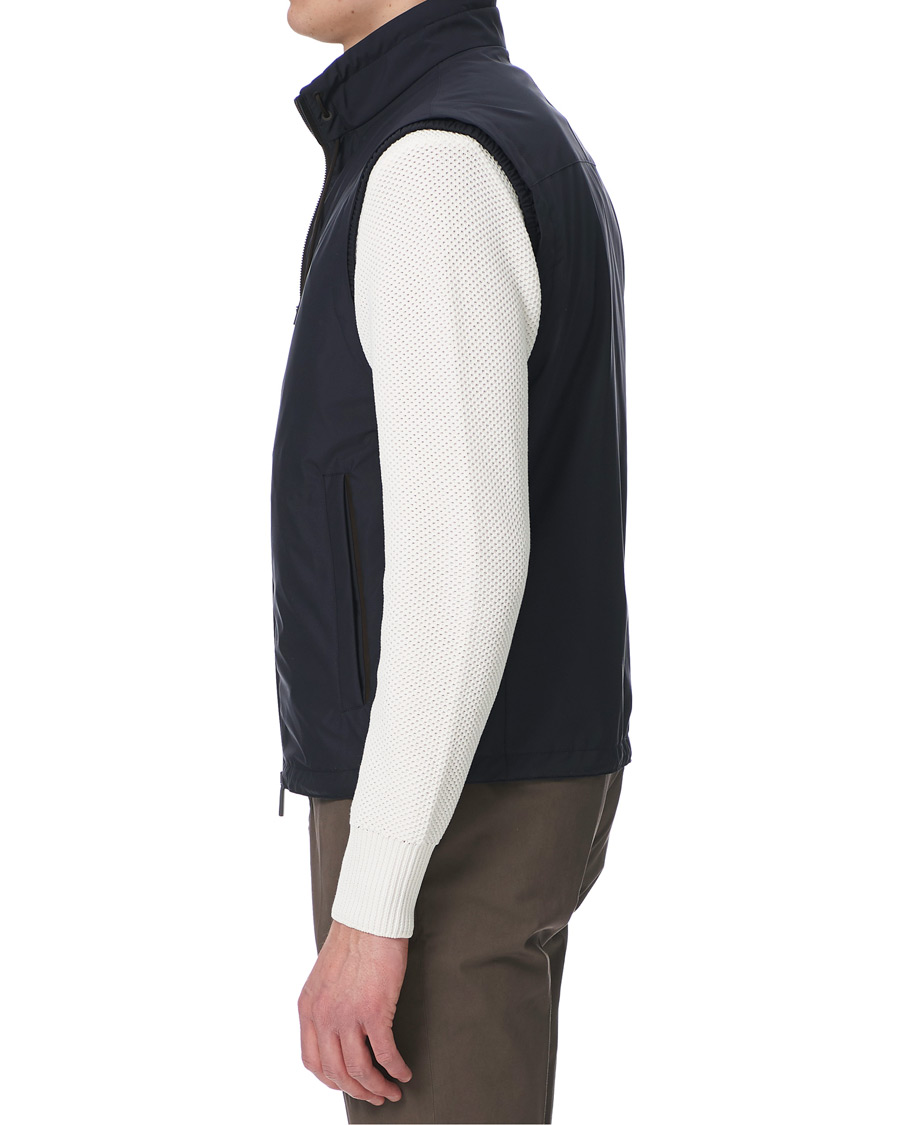Herr | Jackor | Ermenegildo Zegna | Stratos Waterrepellent Microfiber Gilet Navy