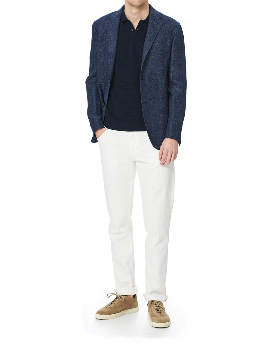 Herr | Kavajer | Ermenegildo Zegna | Unconstructed Linen Blazer Dark Blue
