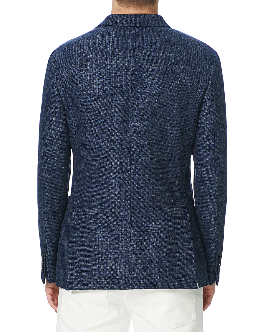Herr | Kavajer | Ermenegildo Zegna | Unconstructed Linen Blazer Dark Blue