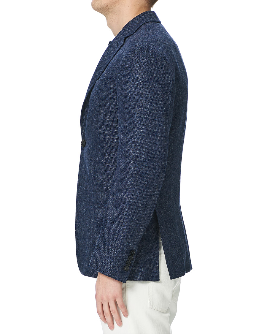 Herr | Kavajer | Ermenegildo Zegna | Unconstructed Linen Blazer Dark Blue