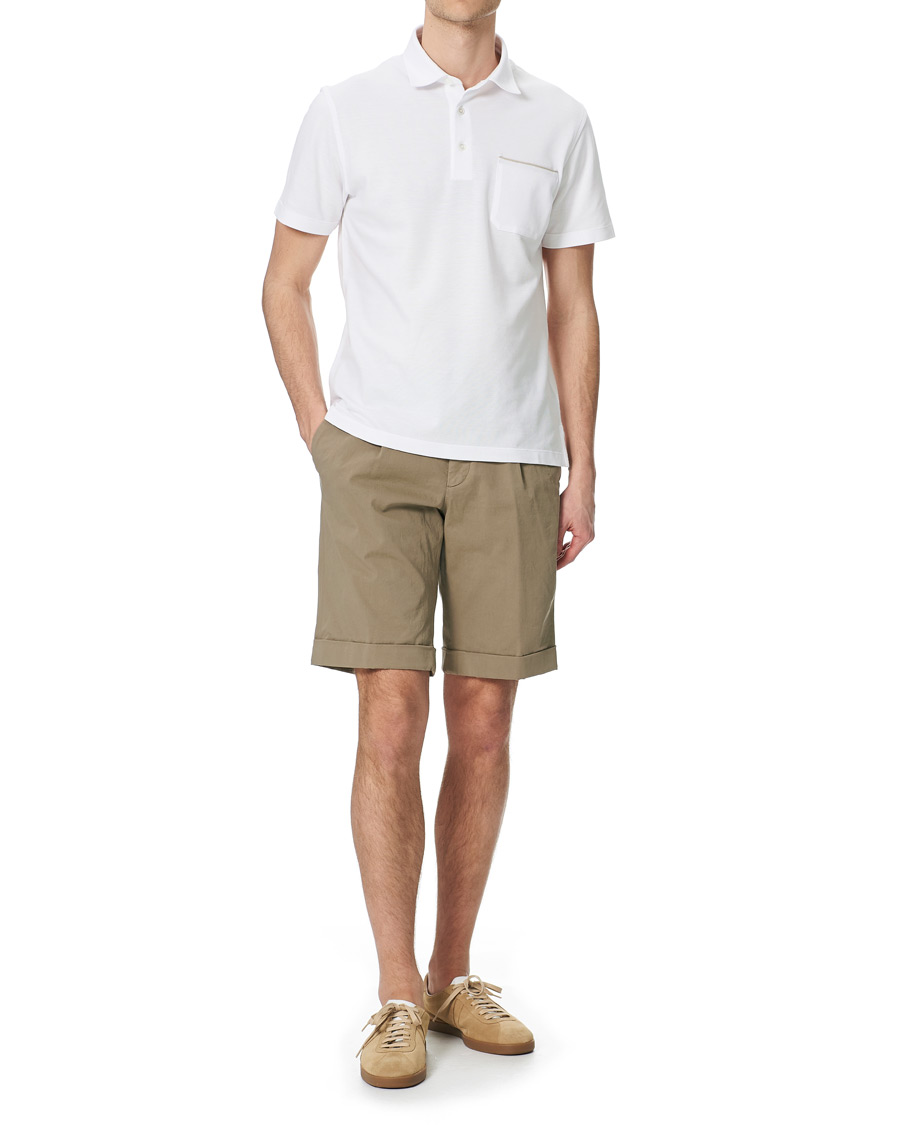 Herr | Pikéer | Ermenegildo Zegna | Pocket Short Sleeve Polo White