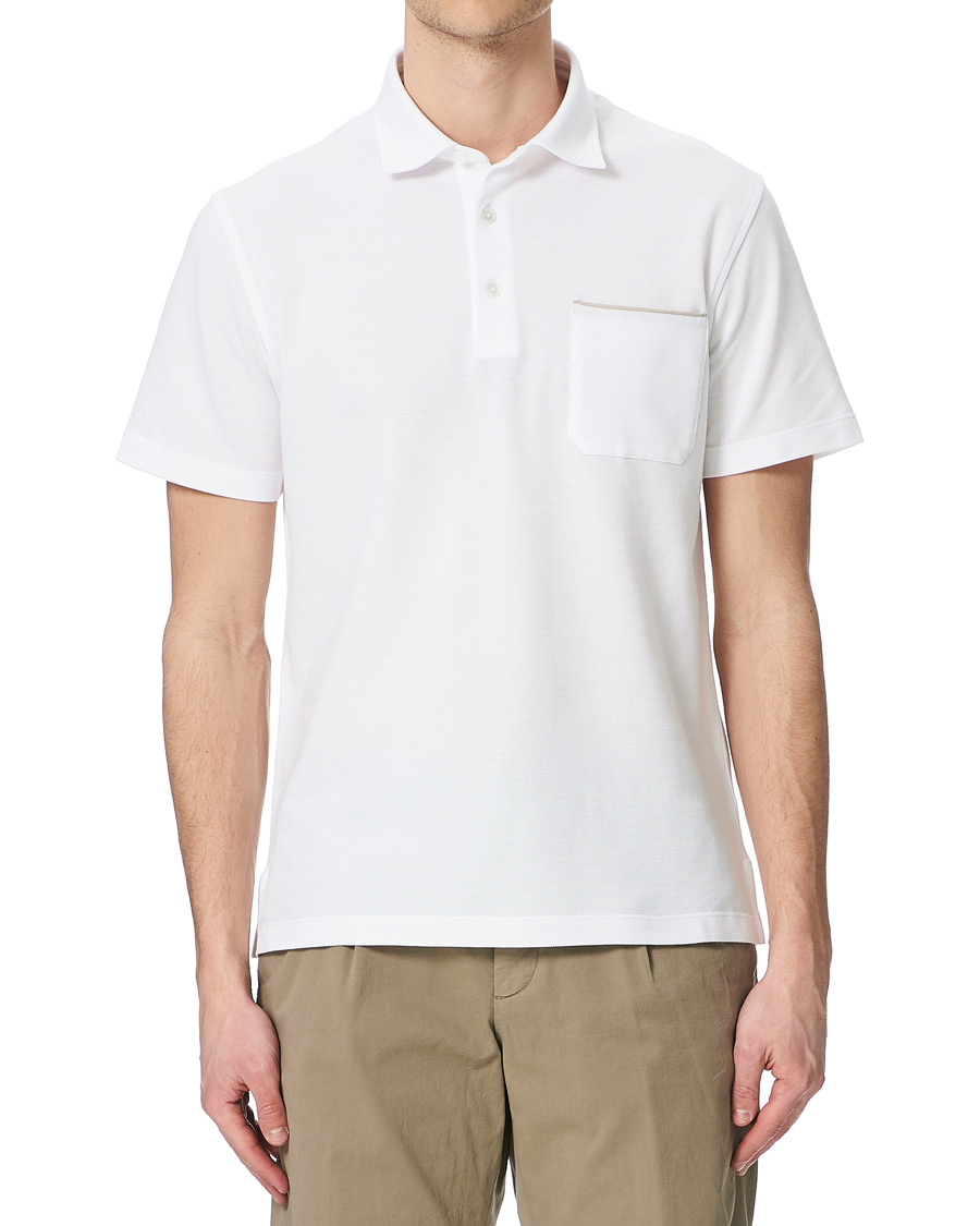 Herr | Pikéer | Ermenegildo Zegna | Pocket Short Sleeve Polo White
