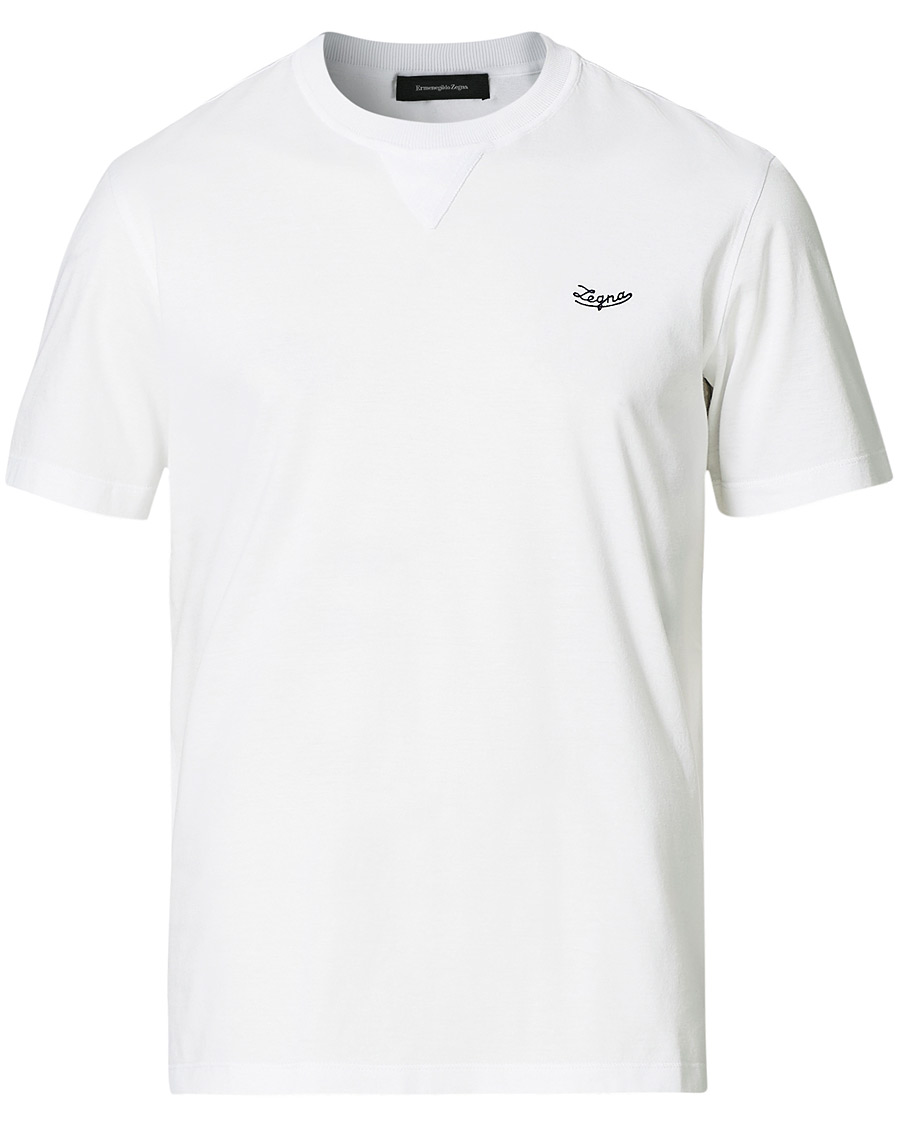 Herr | T-Shirts | Ermenegildo Zegna | Short Sleeve Logo Tee White