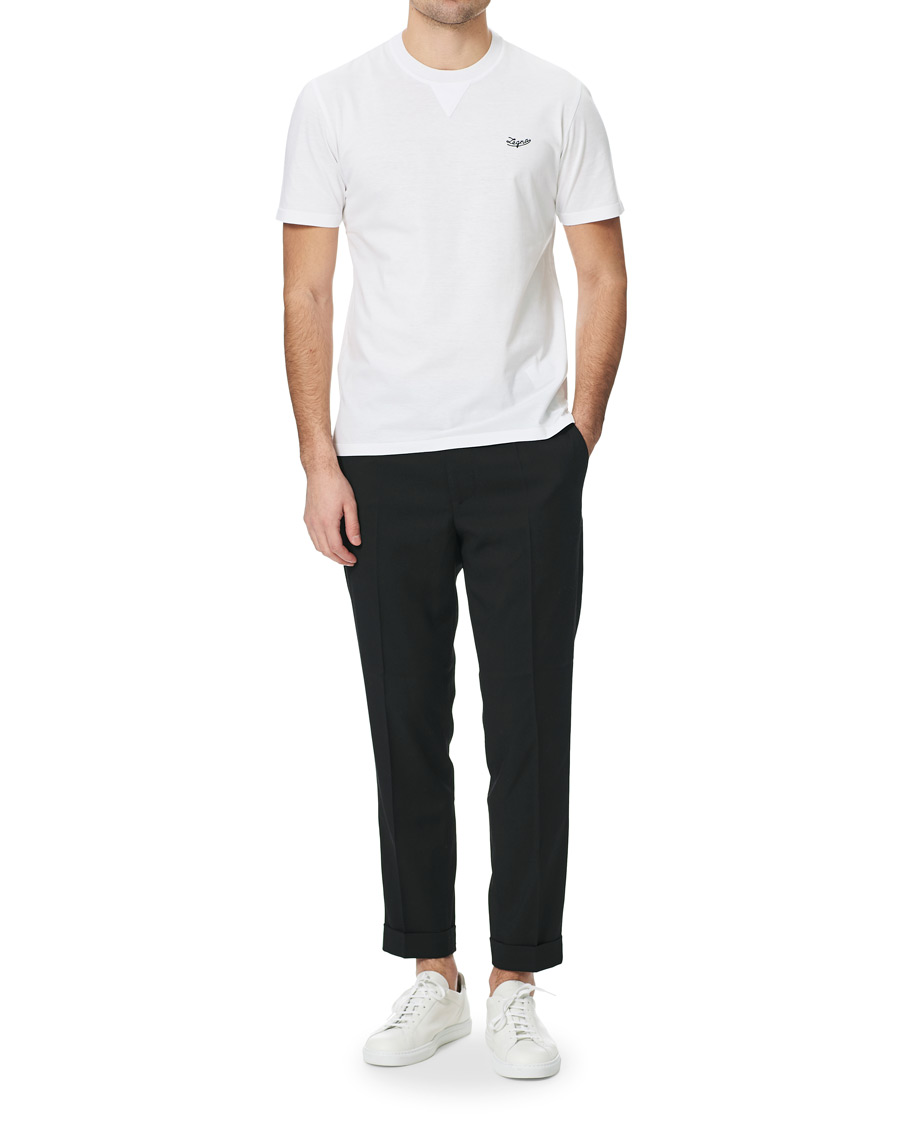 Herr | T-Shirts | Ermenegildo Zegna | Short Sleeve Logo Tee White