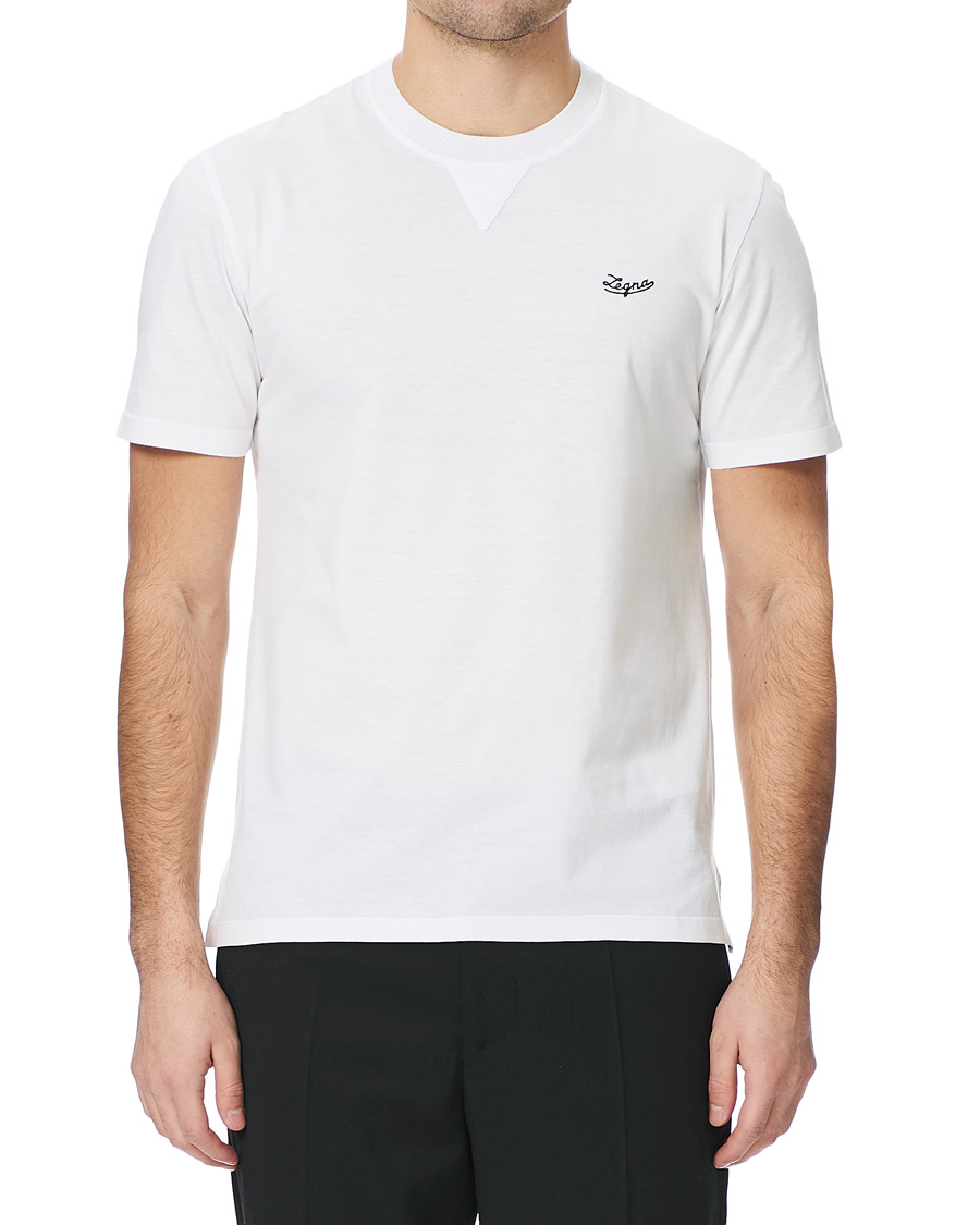 Herr | T-Shirts | Ermenegildo Zegna | Short Sleeve Logo Tee White