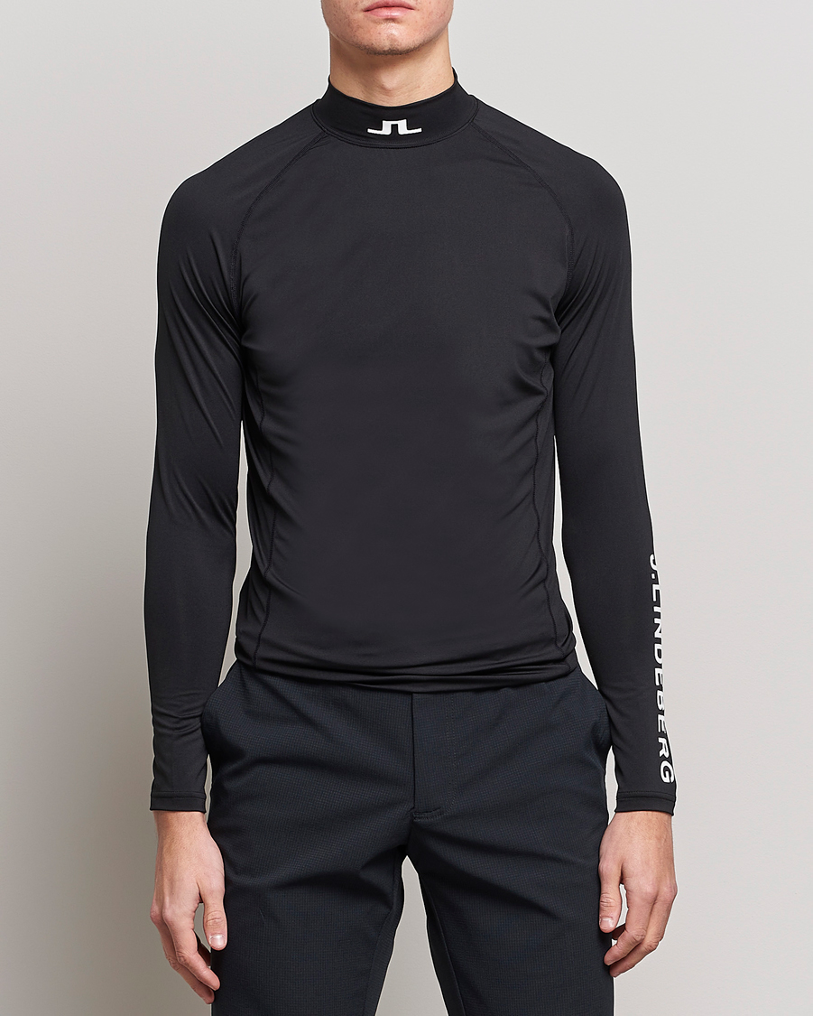 Herr | T-Shirts | J.Lindeberg | Aello Soft Compression Tee Black