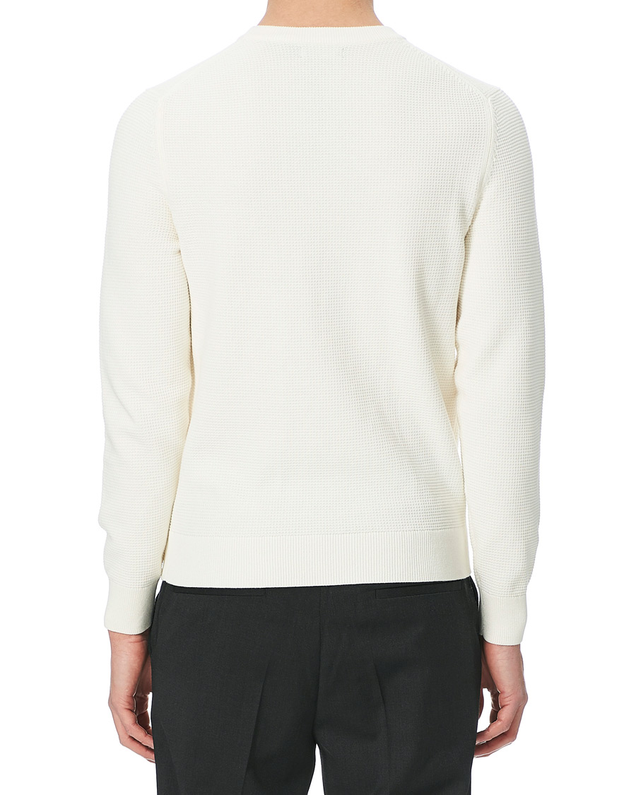 Herr | Tröjor | J.Lindeberg | Andy Structure Crew Neck Cloud White