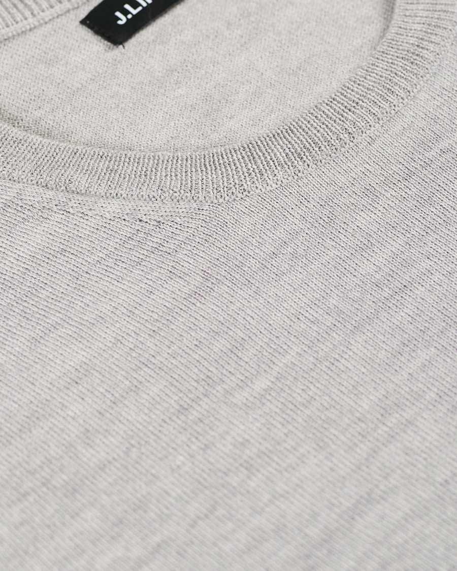 Herr | Tröjor | J.Lindeberg | Newman Merino Crew Neck Pullover Stone Grey Melange