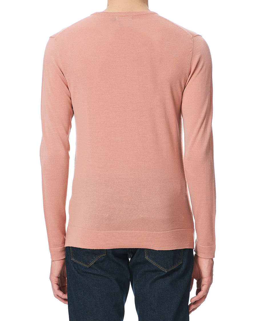 Herr | Tröjor | J.Lindeberg | Newman Merino Crew Neck Pullover Rose Coppar